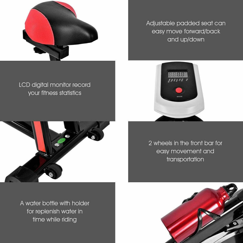 Black Adjustable Exercise Bike V1870