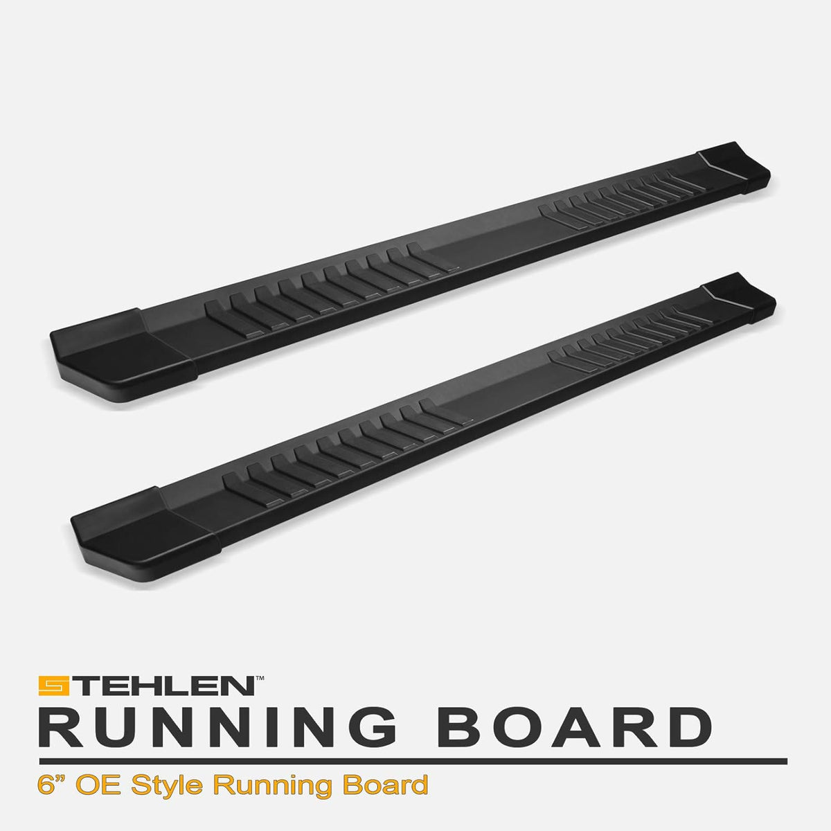 Aluminum Running Boards Matte Black J7282