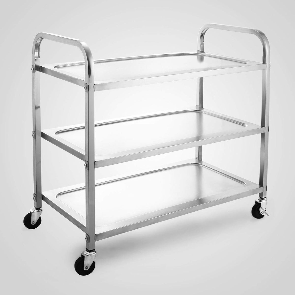 Stainless Steel 3 Tier Utility Cart with Wheels V42825
