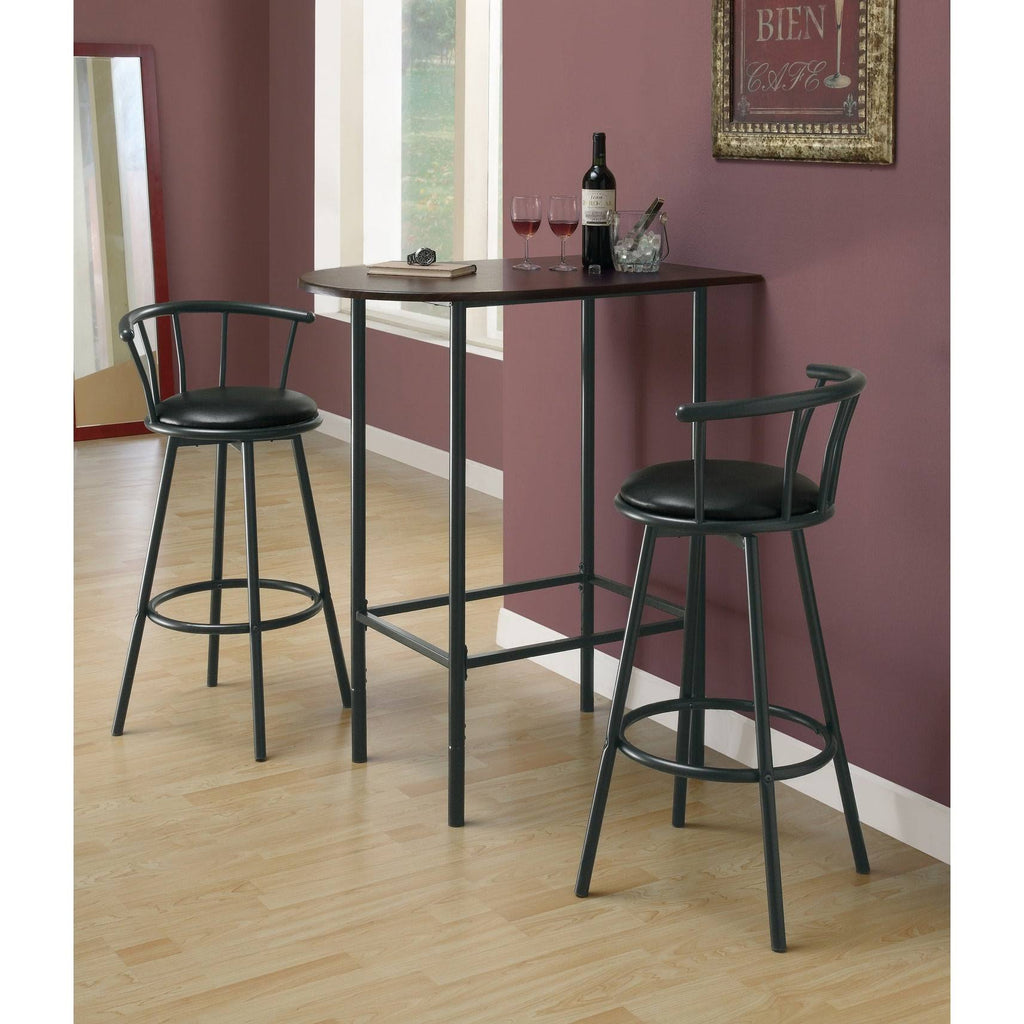 Cappuccino Black Metal Home Bar H330