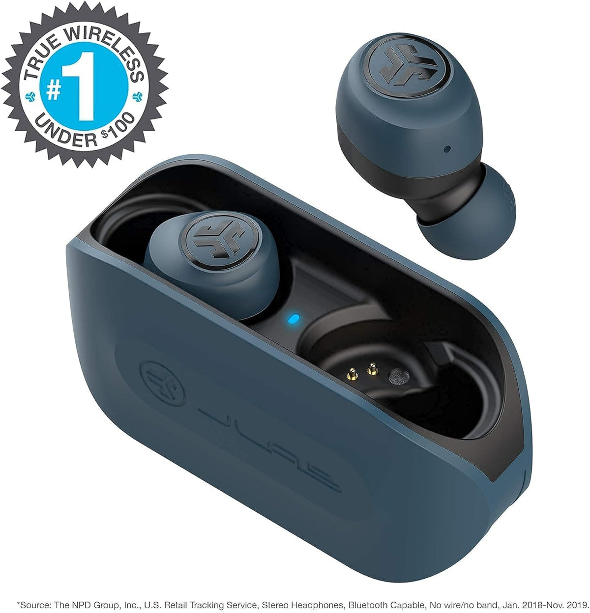 Navy True Wireless Bluetooth Earbuds with Charging Case X926068