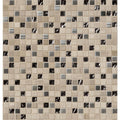 Glass Metal Stone Mesh-Mounted Mosaic Tile J6158