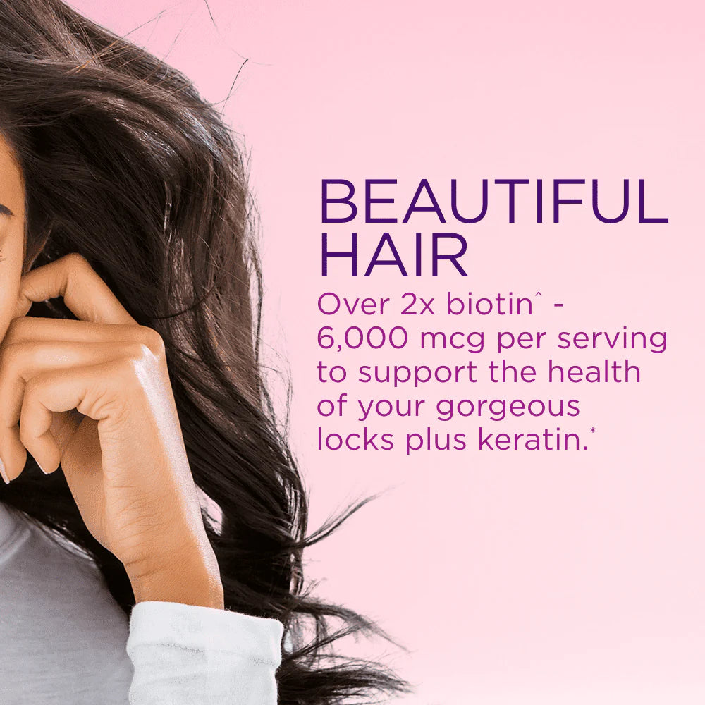 Hair, Skin and Nail Biotin & Vitamins A, C, & E, 80 Count U3473