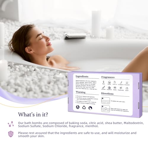 50 PCS Bath Bombs with 10 Scents V826