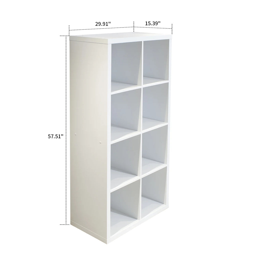 4-tier White Wooden Bookshelf Q2562
