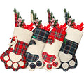 16 Inch Plaid Pet Christmas Stockings E12859