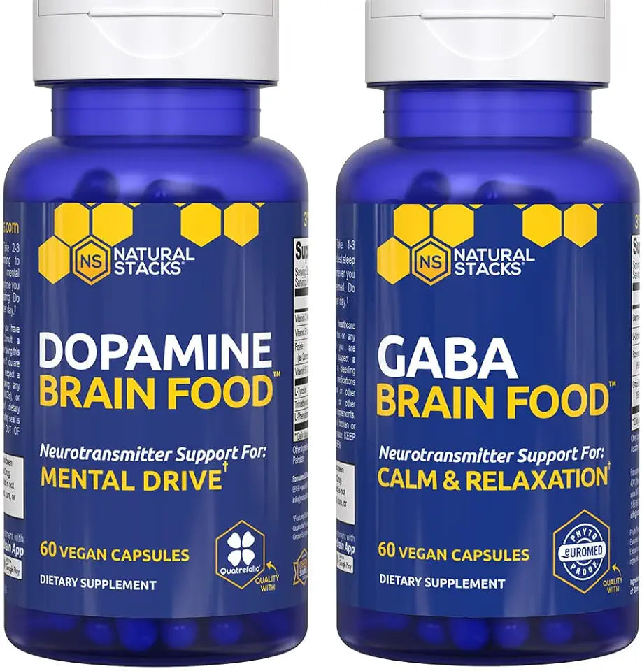 120 Capsules Dopamine & GABA Brain Food Bundle U87265
