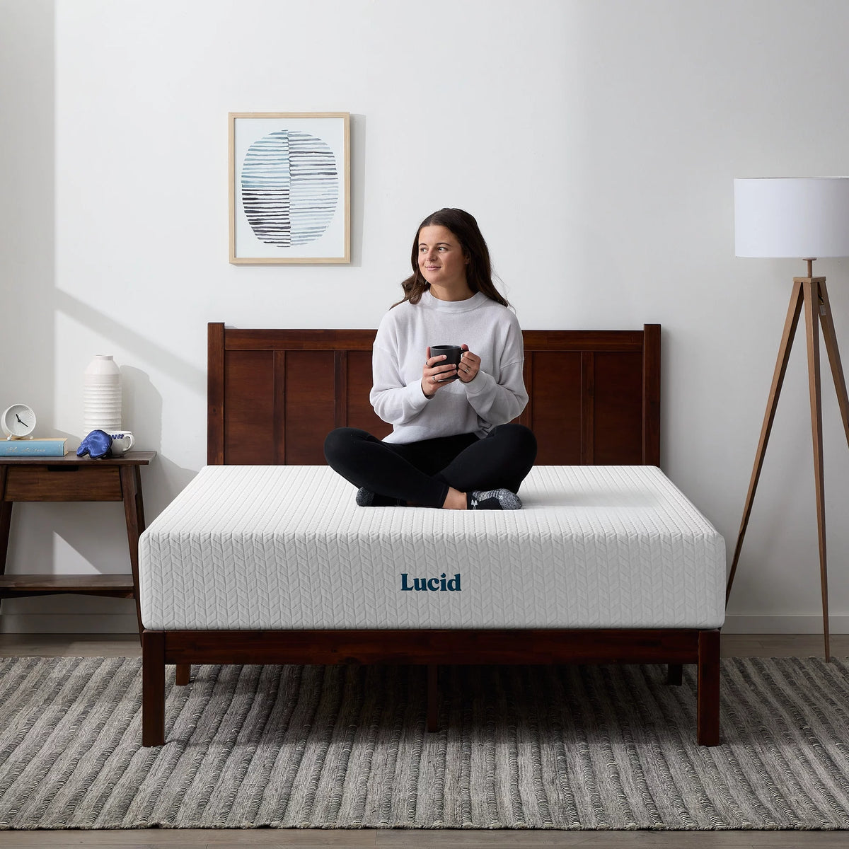 10 Gel Memory Foam Mattress Queen L37492