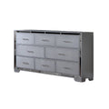 64 Inch Pine Wood Dresser, 8 Drawers J12929