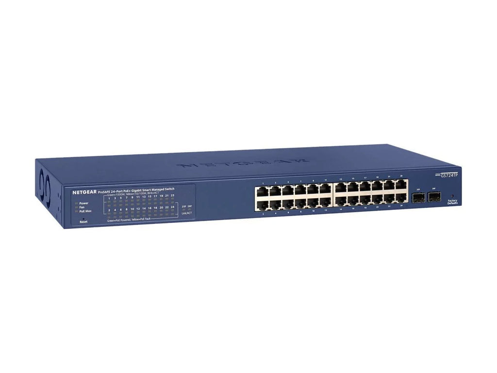 24-Port Gigabit PoE+ Smart Managed Switch with 2 SFP Ports D201037