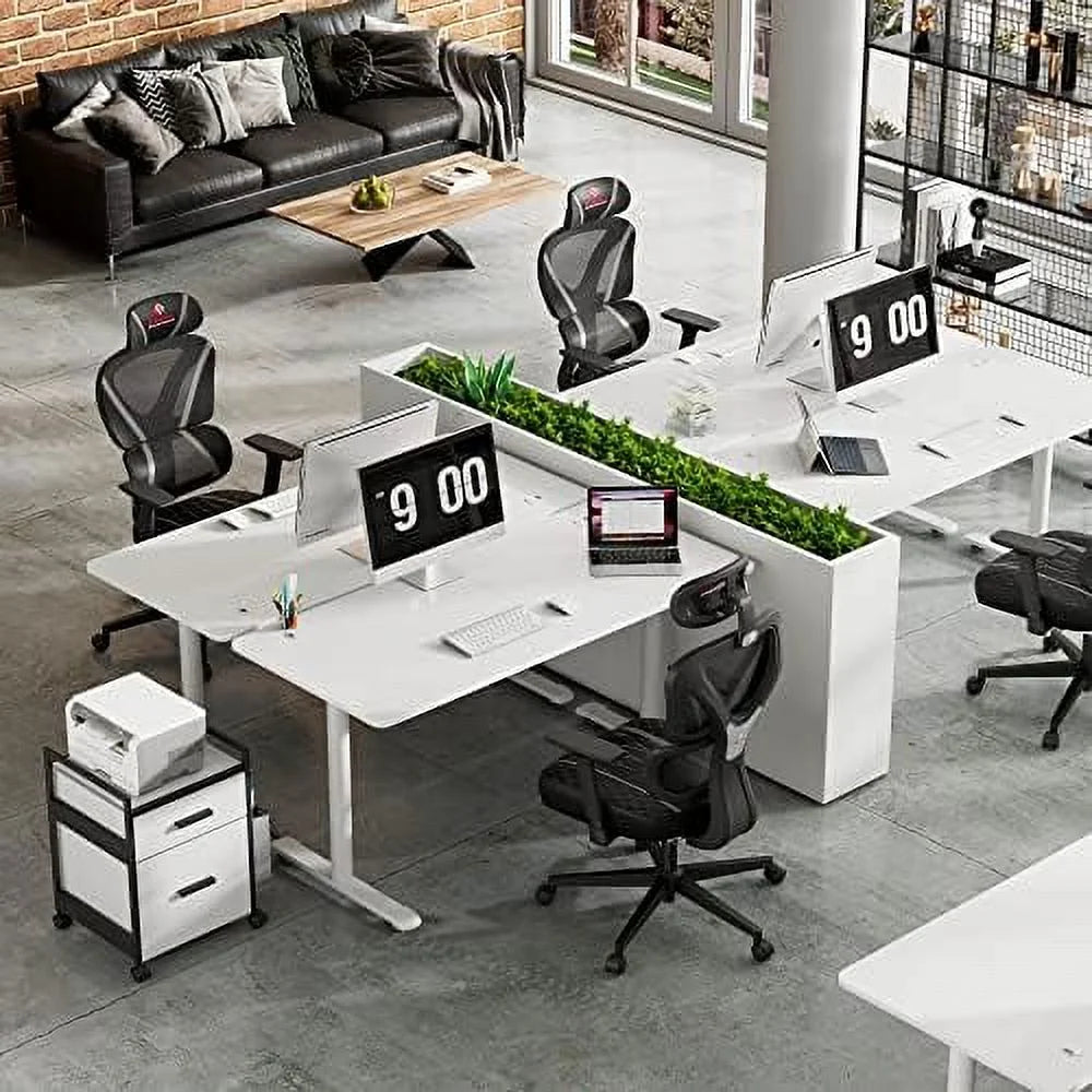 White 60 Inch Gaming Desk M26178