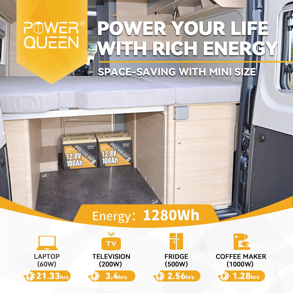 12V 100Ah Mini LiFePO4 Lithium Battery Z392