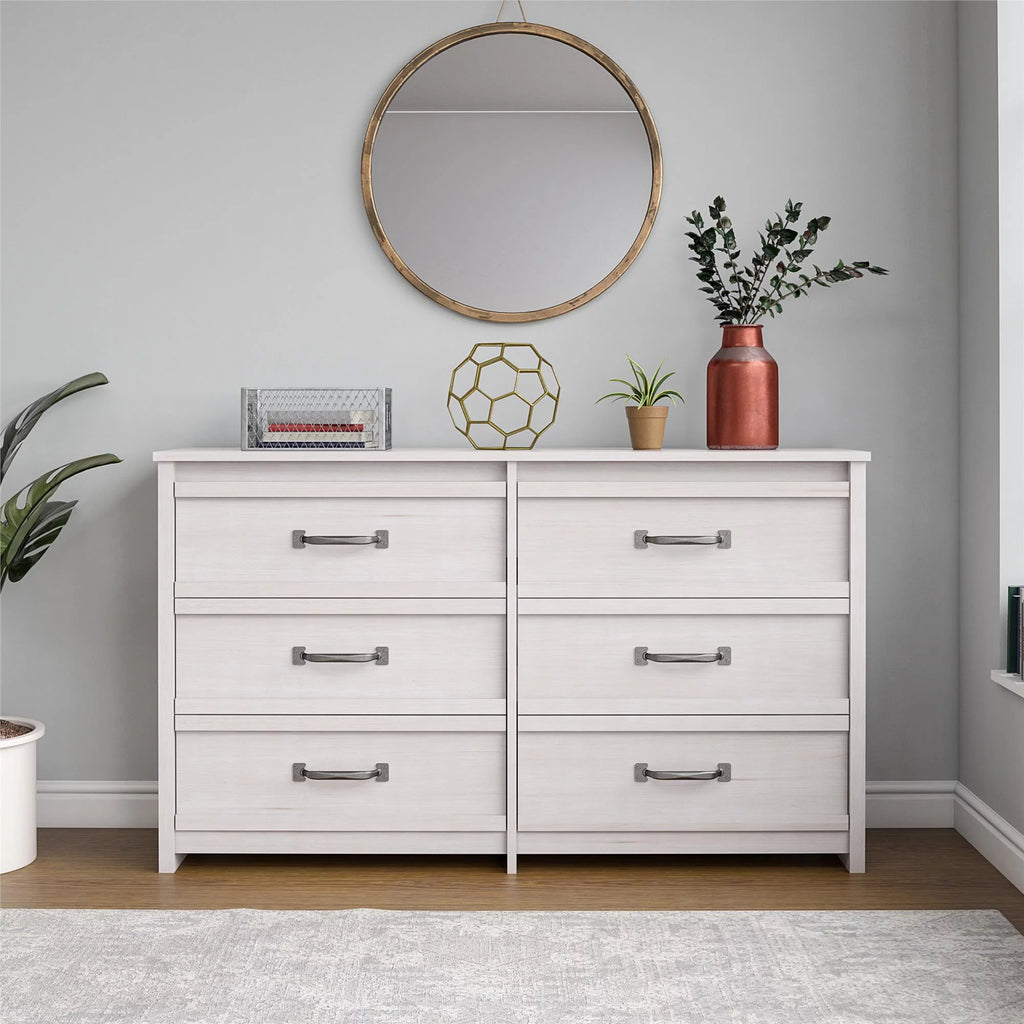 6 Drawer Ivory Oak Dresser K977198