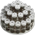 31 Numbered Full-Size Pill Bottle Organizer Caddy with Child-Proof Lids C941256