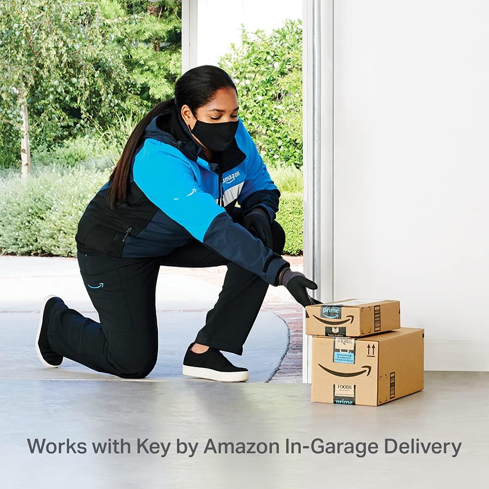 Smart Garage Camera with Two Way Audio, White F475204