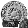 Hand-Painted Pewter Ceiling Medallion S619710