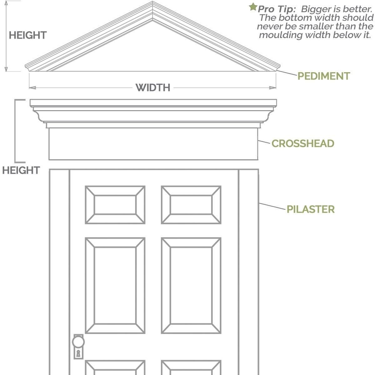 PVC Pilaster with Capital & Base (Pair) N786