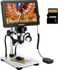 7" LCD Digital Microscope 1200X 1080P 12MP with Metal Stand J651