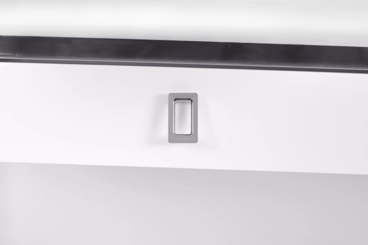 Contemporary Desk with Chrome Base Y3191