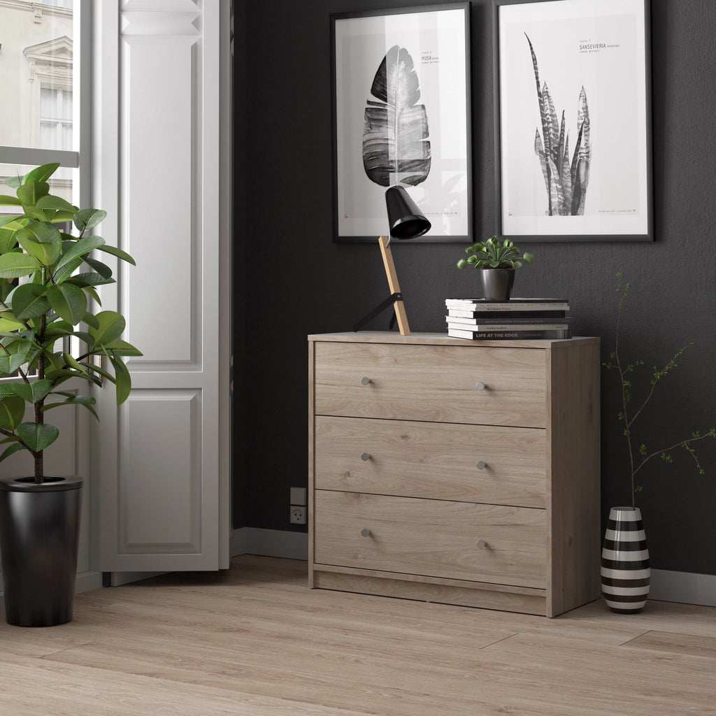White 3 Drawer Dresser G744477