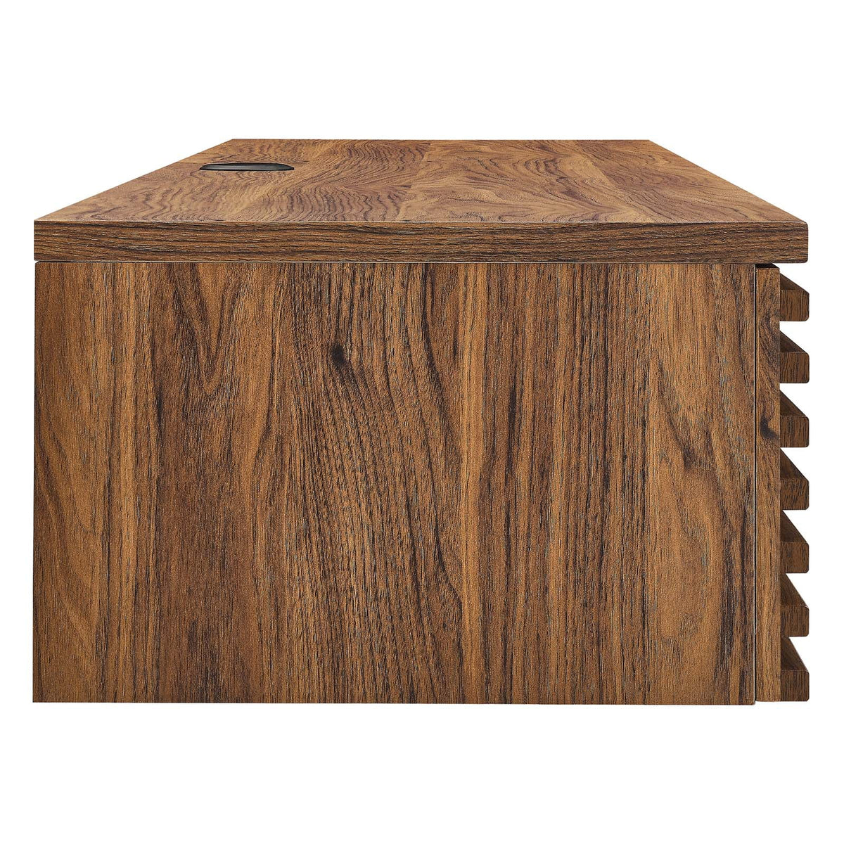 Wall Mount Wood Office Desk in Walnut M4468