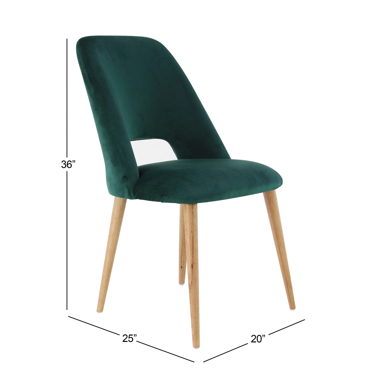 Green Wood Dining Chairs N983