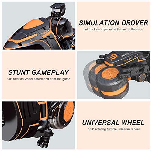 Remote Control Motorcycles 2WD High Speed 2.4Ghz with Riding Figure J726003