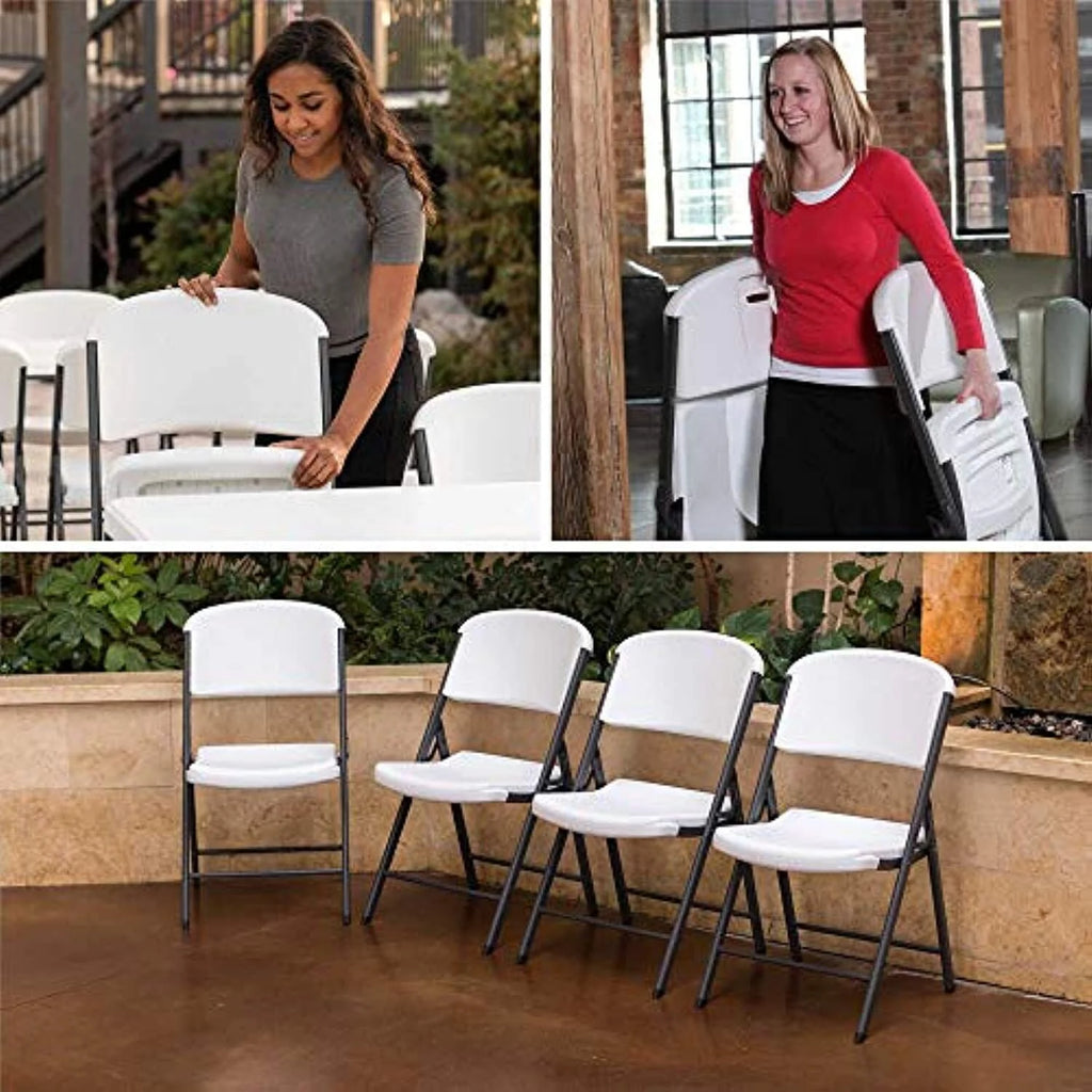 Folding Chairs 4 Pack Plastic Stackable P982