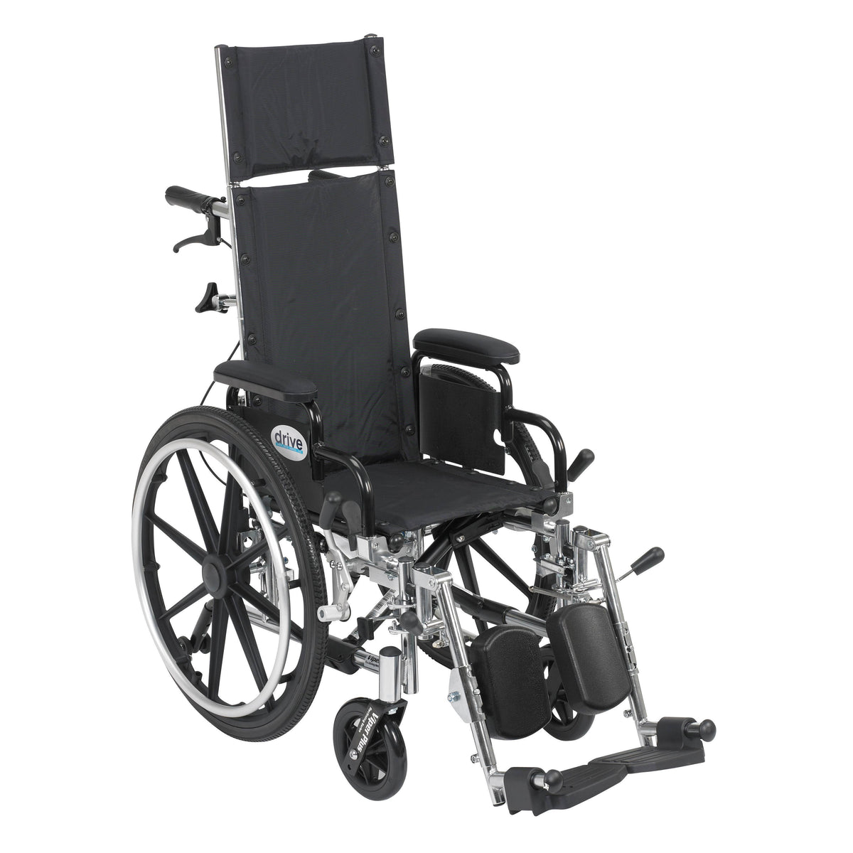 Light Weight Reclining Wheelchair with Elevating Leg Rests P4735