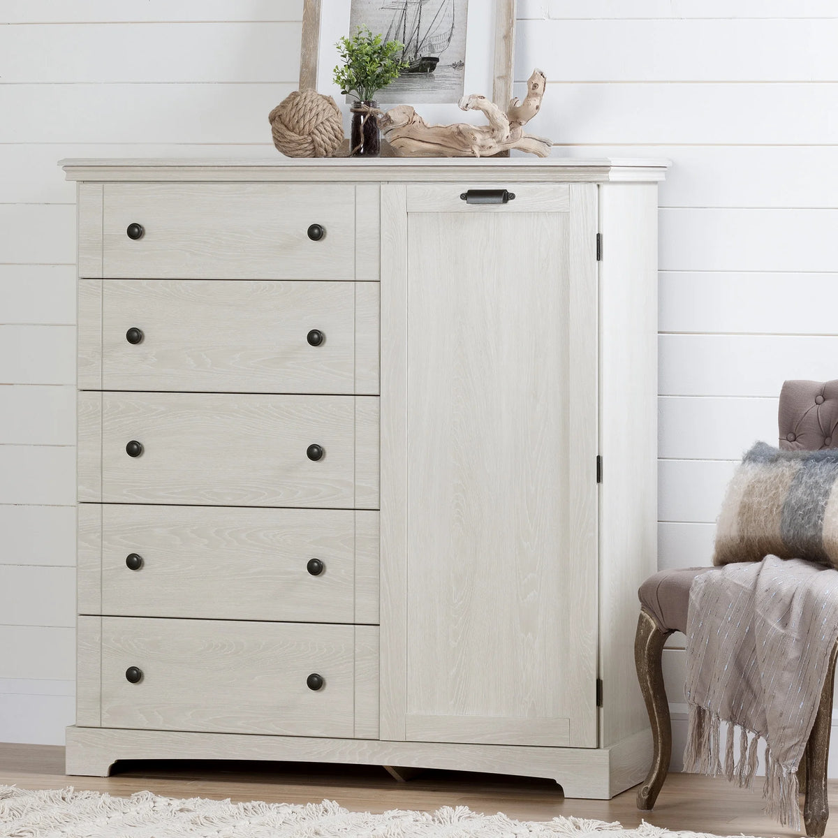 5 Drawer Winter Oak Dresser N96089