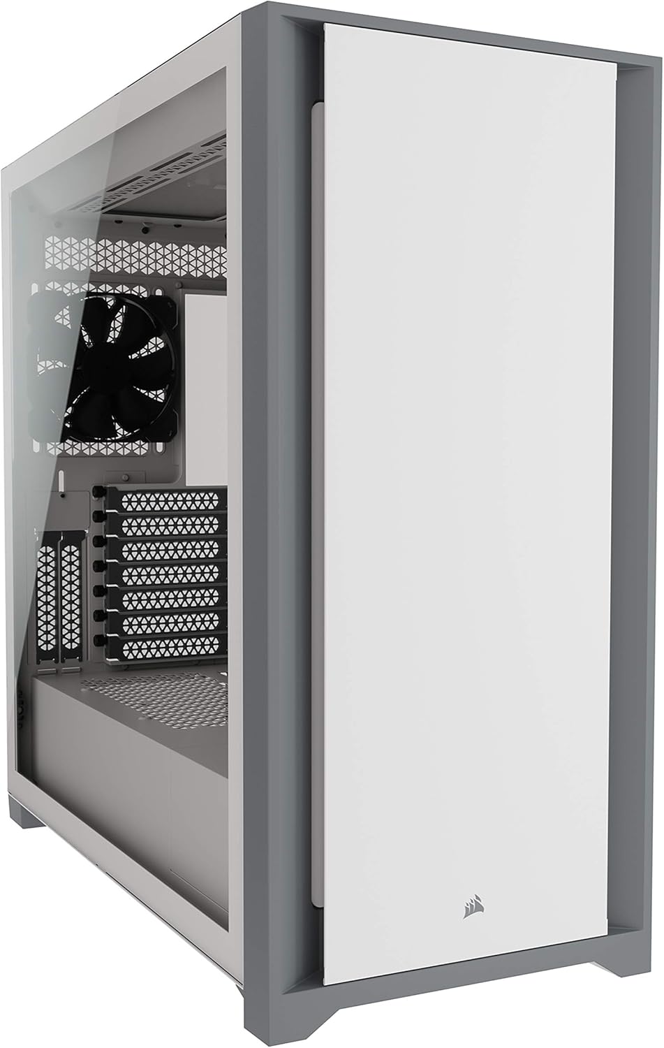 White Mid-Tower ATX PC Case Q8944