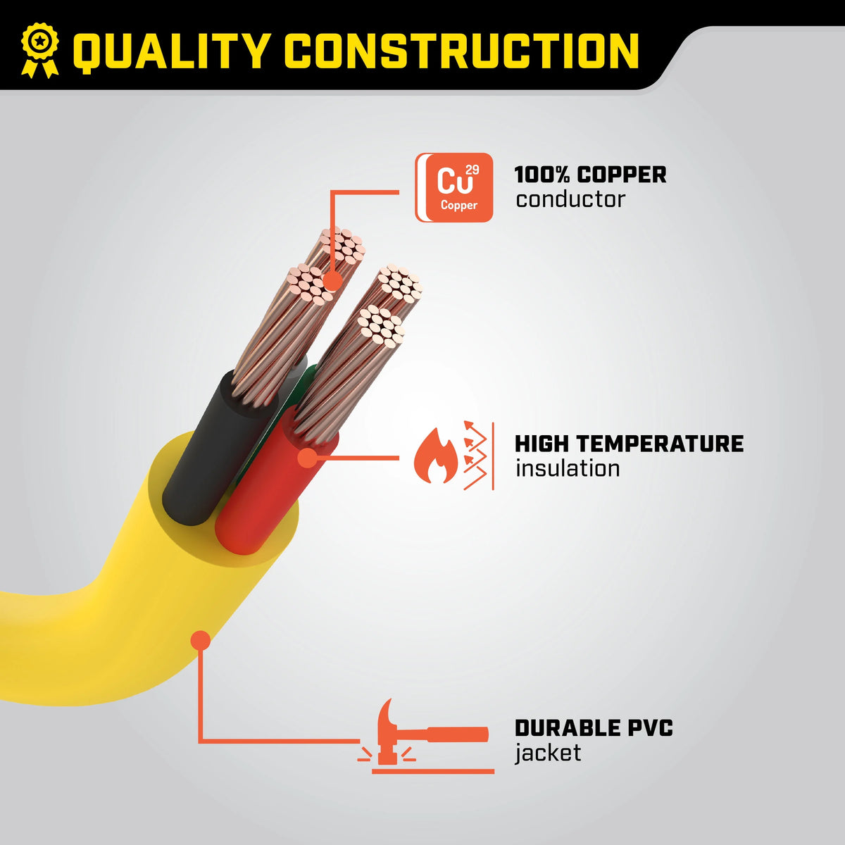 25-Foot 30-Amp Generator Extension Cord F737