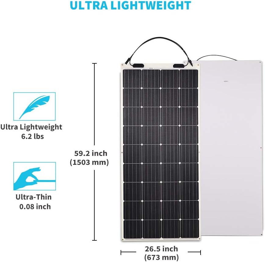 175 Watt 12 Volt Monocrystalline Flexible Solar Panel R306