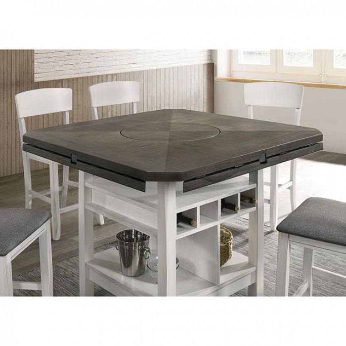 White/Gray Counter Height Table N6828