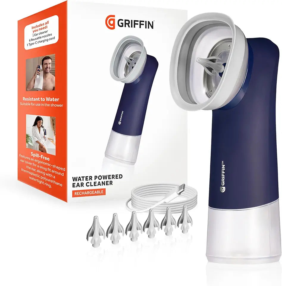 Water-Powered Ear Cleaner with Adjustable Pressure and Reusable Tips Z83698