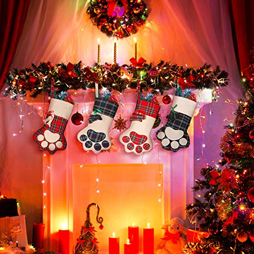 16 Inch Plaid Pet Christmas Stockings E12859