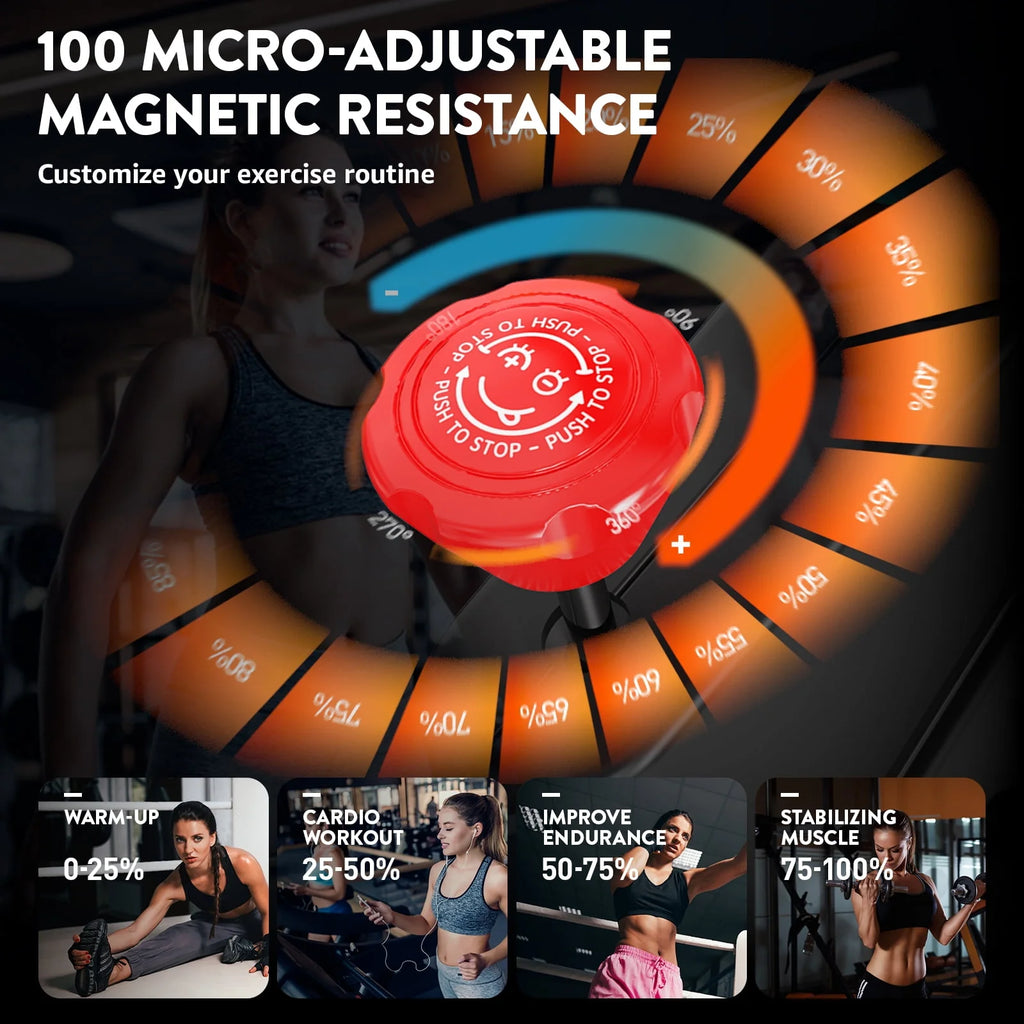 Indoor Cycling Bike with Silent Magnetic Resistance Y153635