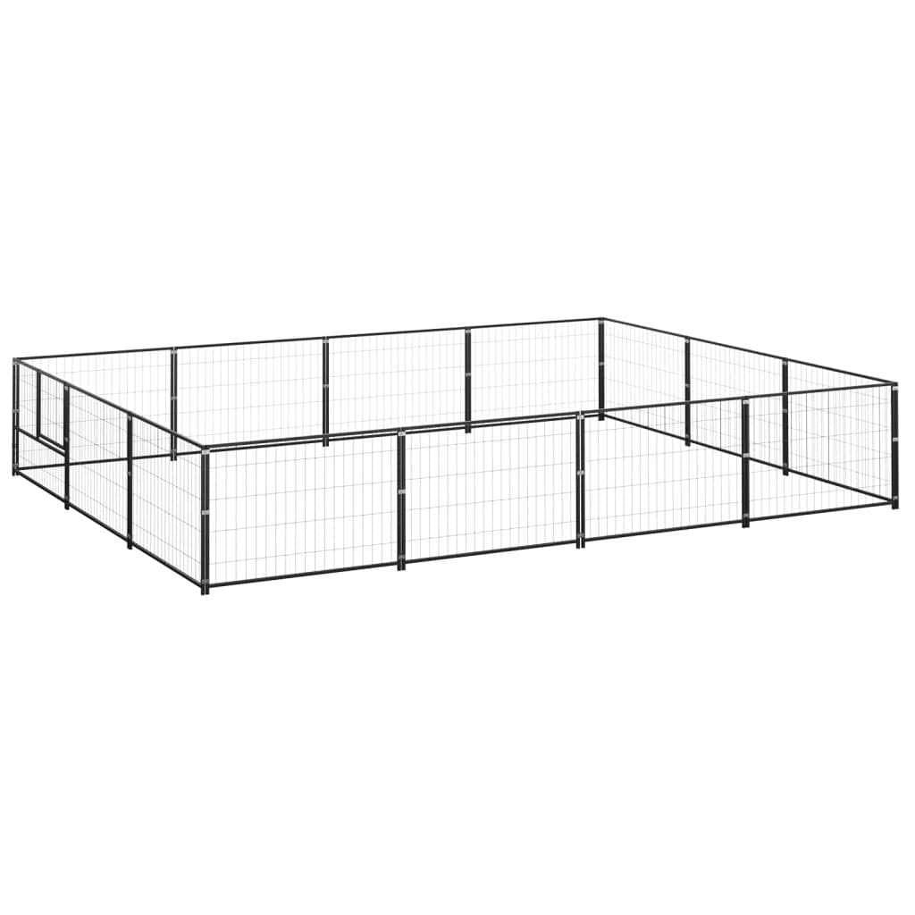 Dog Kennel Silver Steel H87236