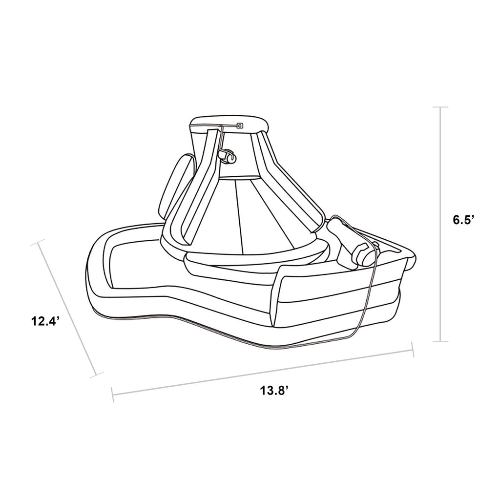 13.8' Inflatable Water Slide with Heavy Duty Blower W258926