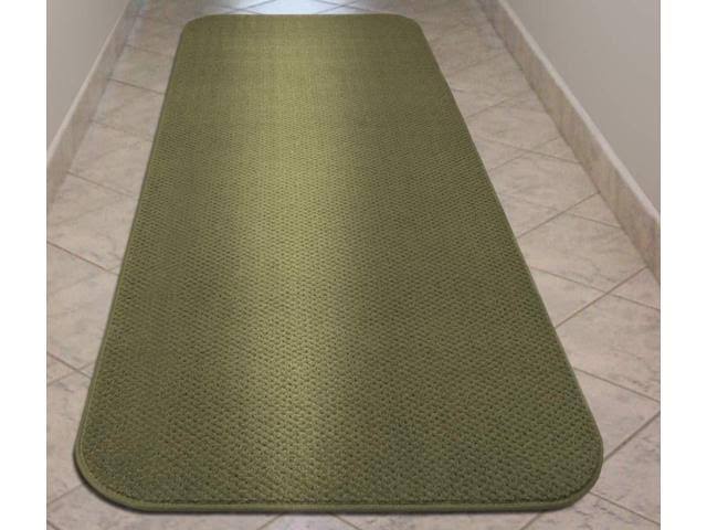 Skid-Resistant Carpet Runner Olive Green 10 ft. x 48 in. A446
