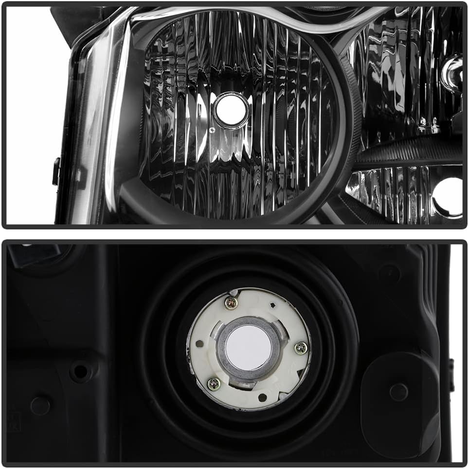 Black Replacement Headlights Driver + Passenger Side J4145