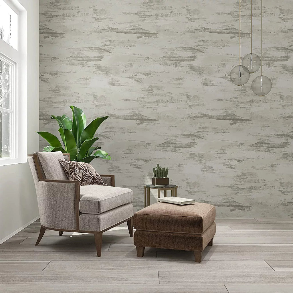 Beige Matte Textured Vinyl Peel and Stick Wallpaper P841