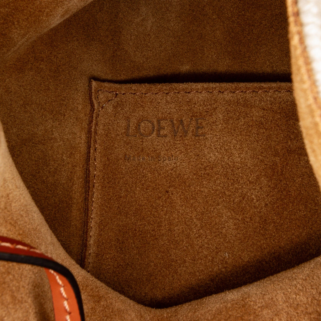Brown Canvas Bucket Bag F4421