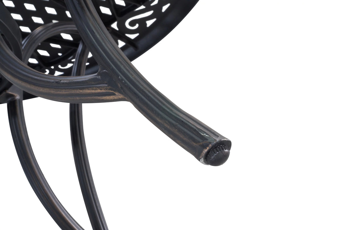 48 in Round Cast Aluminum Outdoor Dining Table O3451