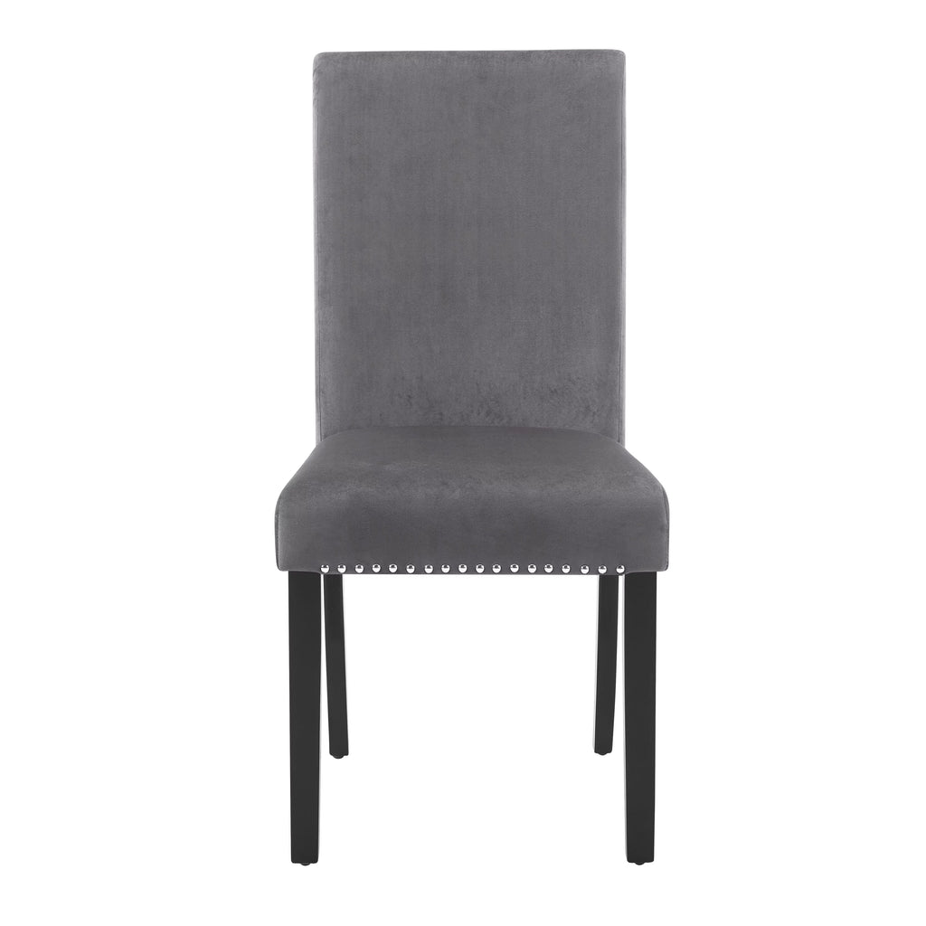 5-Piece Gray Dining Set with Table and 4 Chairs D488