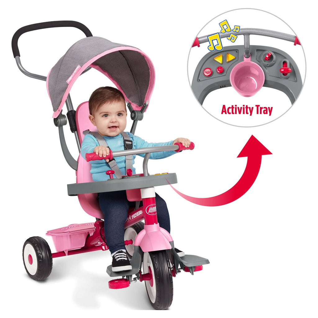 Red & Gray Convertible Tricycle I418727