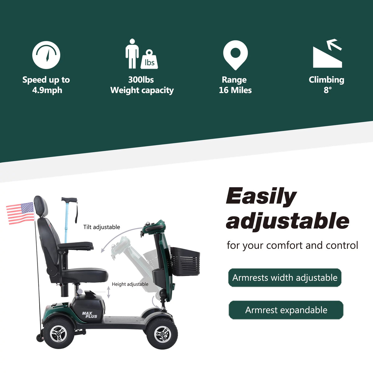 4 Wheels Mobility Scooter C514