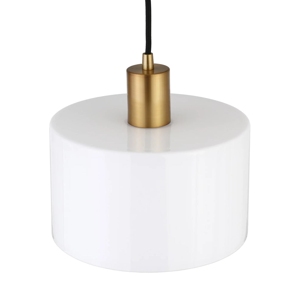 1-Light Pendant with Milk White Glass Shade S940184