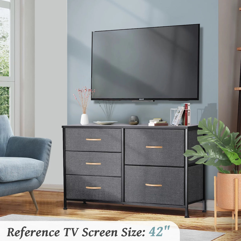 5 Drawer Fabric Dresser O49403