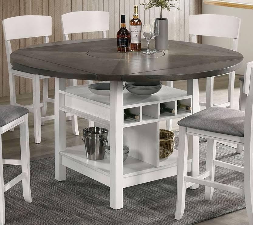 White/Gray Counter Height Table N6828